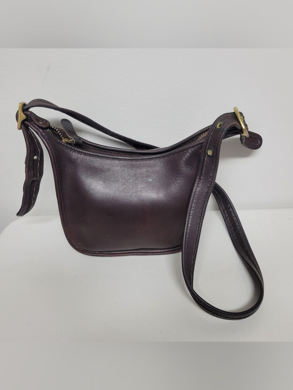 Vintage Coach #9950 Janice's Legacy Mahogany Brown Leather Bag.